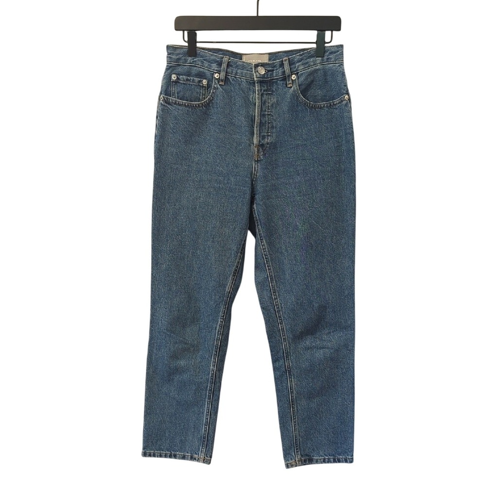 Everlane The Cheeky‎ Jeans 100% Cotton size 28 Crop Button Fly Straight